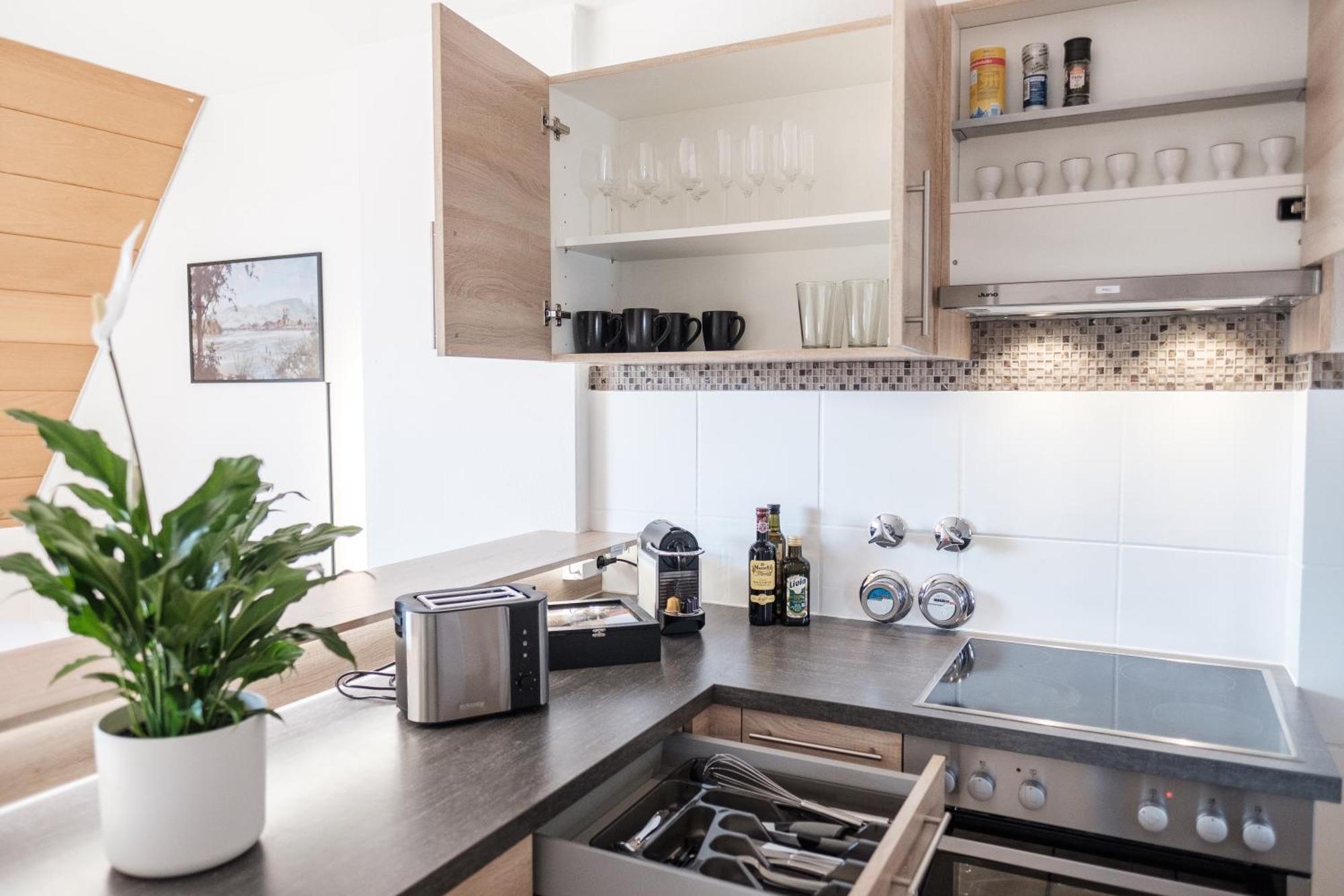Neu Deluxe Suite Muensterblick, Maisonette, Kingsize Bett, Kueche, Netflix, Aussicht, E-Kamin Bad Sackingen Exterior photo